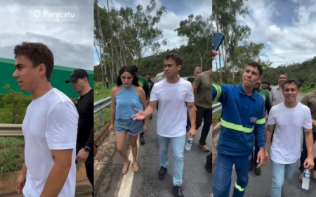 ”Caminhada pela liberdade”: Nikolas Ferreira faz protesto andando 200 km a pé pela liberdade de um condenado.