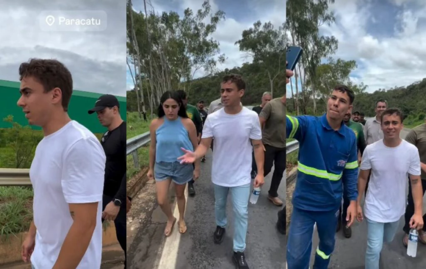 ”Caminhada pela liberdade”: Nikolas Ferreira faz protesto andando 200 km a pé pela liberdade de um condenado.
