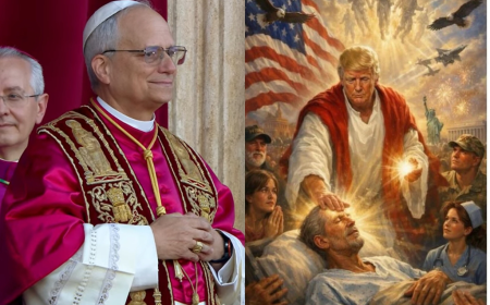 Trump posta imagem como Jesus Cristo após atacar papa Leão nas redes sociais