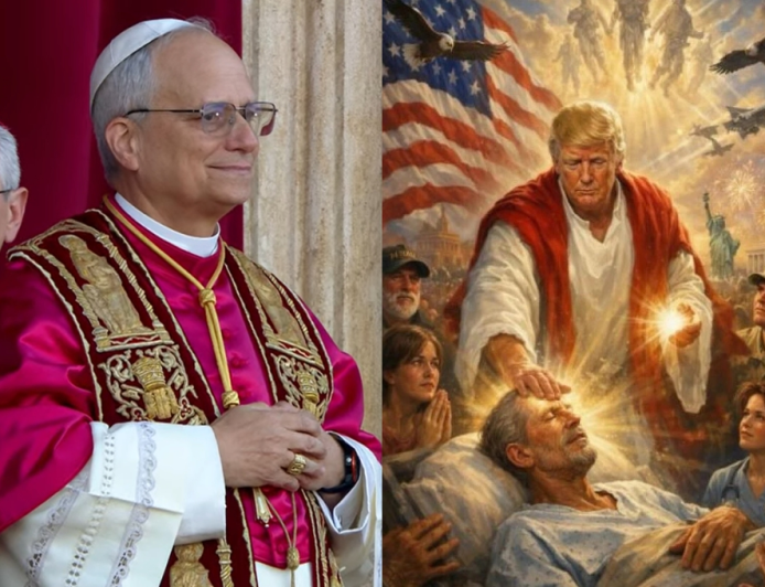 Trump posta imagem como Jesus Cristo após atacar papa Leão nas redes sociais