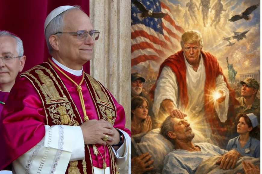 Trump posta imagem como Jesus Cristo após atacar papa Leão nas redes sociais