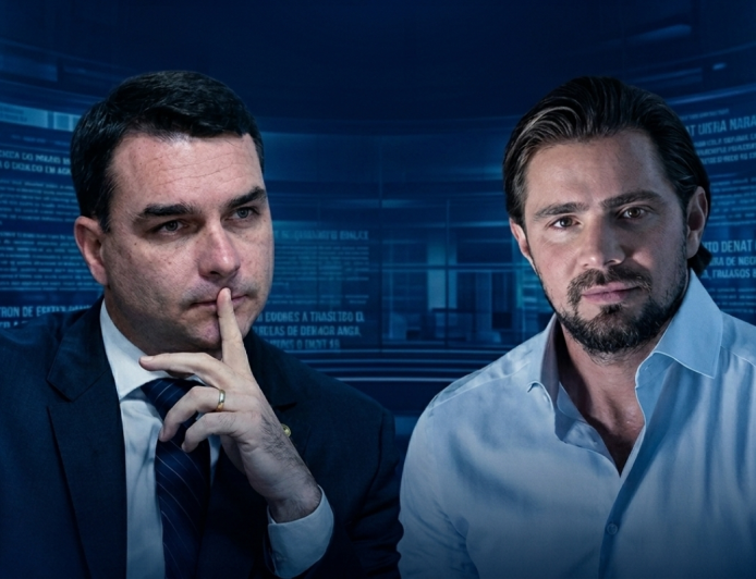 Exclusivo: Flávio Bolsonaro se encontrou com Daniel Vorcaro para tratar sobre filme